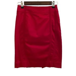White House Black Market Red Skirt size 0